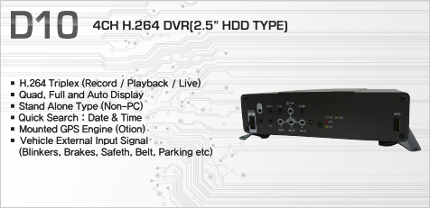 D10 : 4CH MDVR